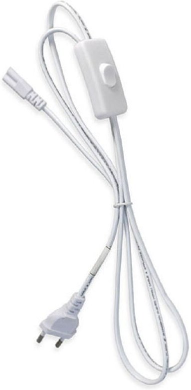 Trade Shop Traesio - Trade Shop - neonkabel 3-POLIG mit schalter stecker led unterschrankkabel 150CM S-T5 -