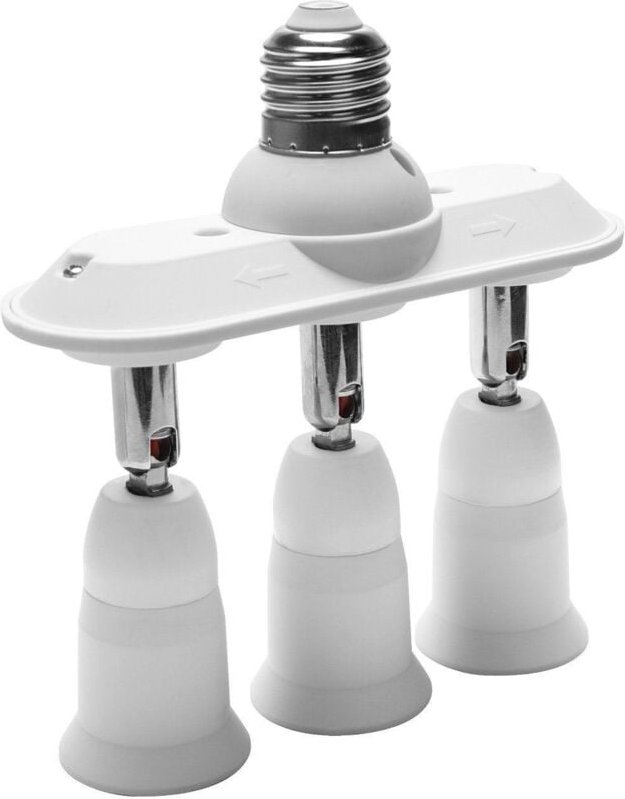 E27 Adapter Konverter Horizontal Entworfen 360 Grad Einstellbar 180 Biegsamen Licht Buchse Splitter