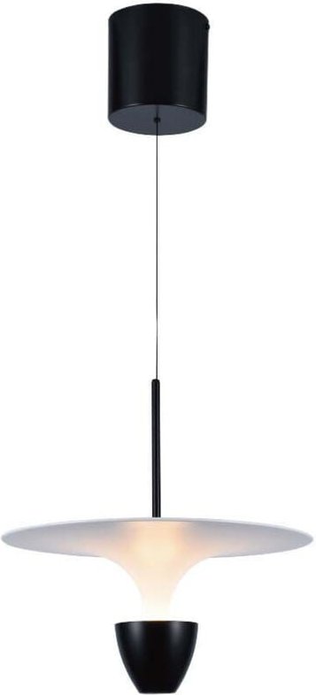 V-TAC 9W LED Kronleuchter Modernes Design 30300173cm Weiß Schwarz Warmweiß