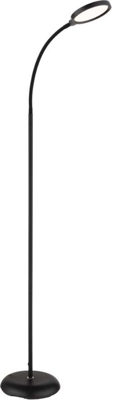 Stehleuchte Standleuchte Metall schwarz matt LED Touchdimmer flexibel H 153 cm