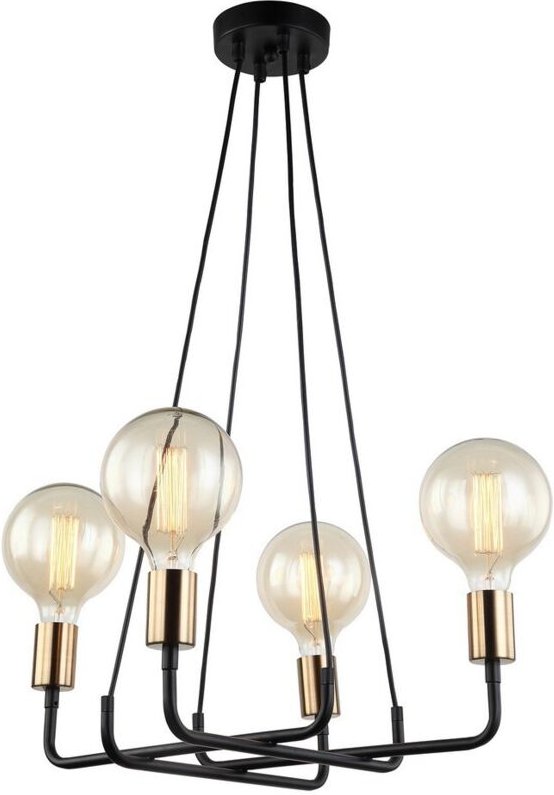 Italux Betty - Moderner hängender Anhänger Bronze, Schwarz 4 Licht, E27