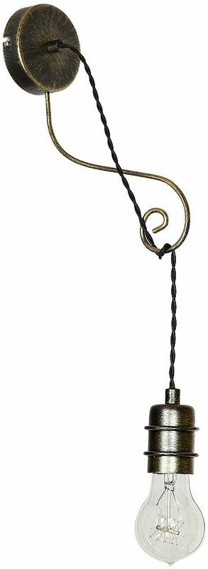 Wandleuchte Messing E27 Metall Vintage Wandlampe