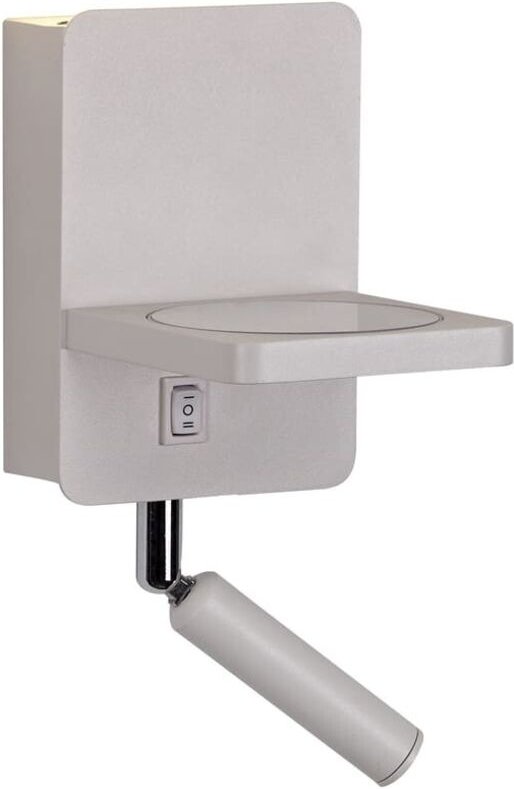 Wandleuchte LED Rob 5W+3W USB und kabelloses Ladegerät