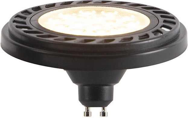 GU10 dimmbare led AR111 schwarz 8W 600 lm 2700K