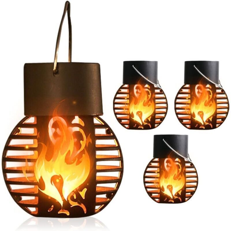 Solar-Flammenlampe, Solar-Außenlaterne, Solar-Gartenlaterne, Solar-Flammenlicht, Außenlaternen