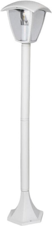 Trade Shop - copy of LAMPIONE DA GIARDINO MODERNO 44CM LAMPADA DA TERRA VIALETTI E27 ESTERNO IP44 529PA-B440 - Weiß