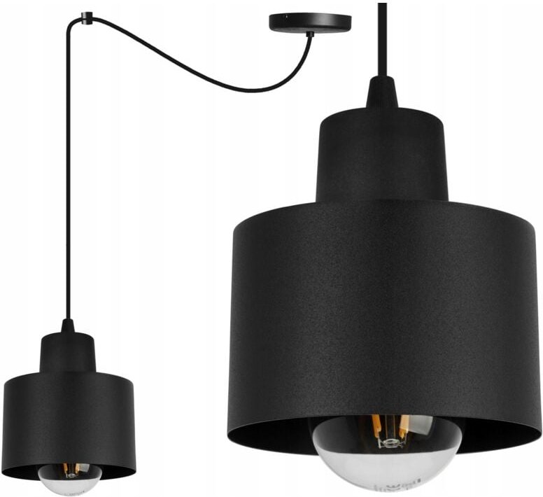 Moderne Deckenhängelampe Schwarze Led-Lampe