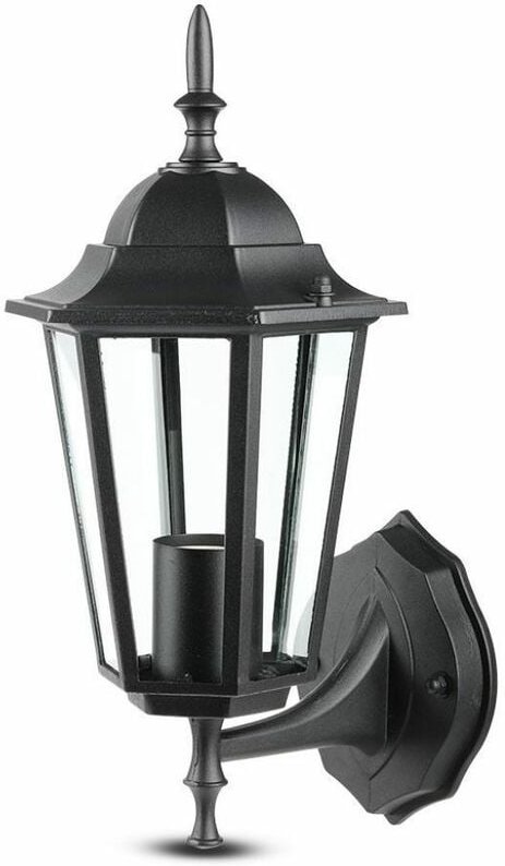 LED-Laternenlampe E27 Lampenfassung Aufwärtsmontage Schwarz IP44 - V-tac