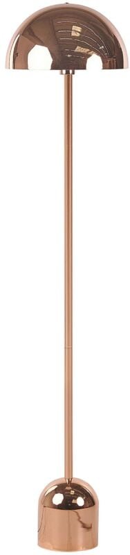 Stehlampe Kupfer Metall 158 cm Langes Kabel mit Schalter Runder Lampenschirm Industrie Design