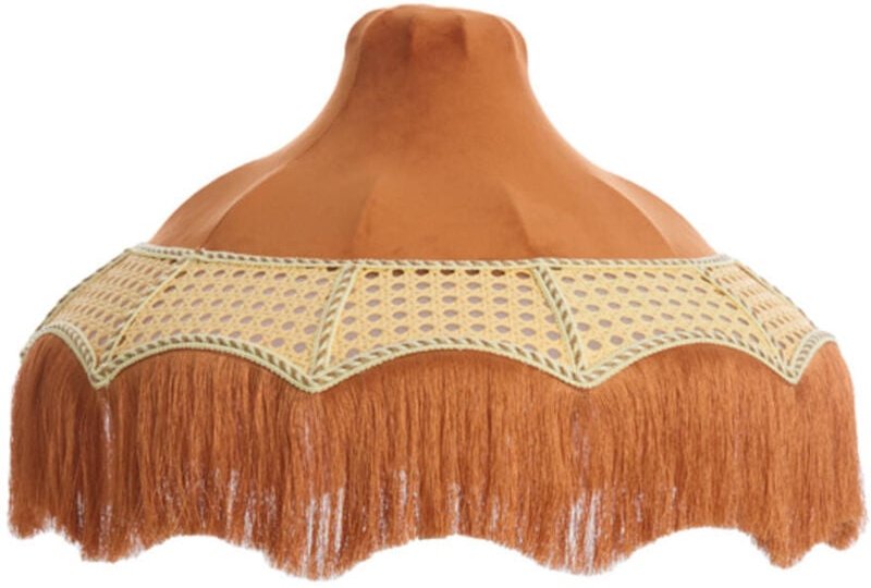 Lampenschirm - Mizia - oranje - textil - ø 45cm - Light&living