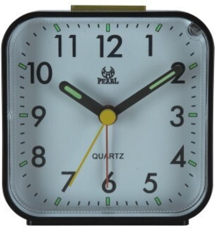 Quarzwecker, Wecker, Nachttischuhr, tickfreier Wecker, Reisewecker mit Schlummerfunktion, Nachtlicht, tragbarer Wecker, ...