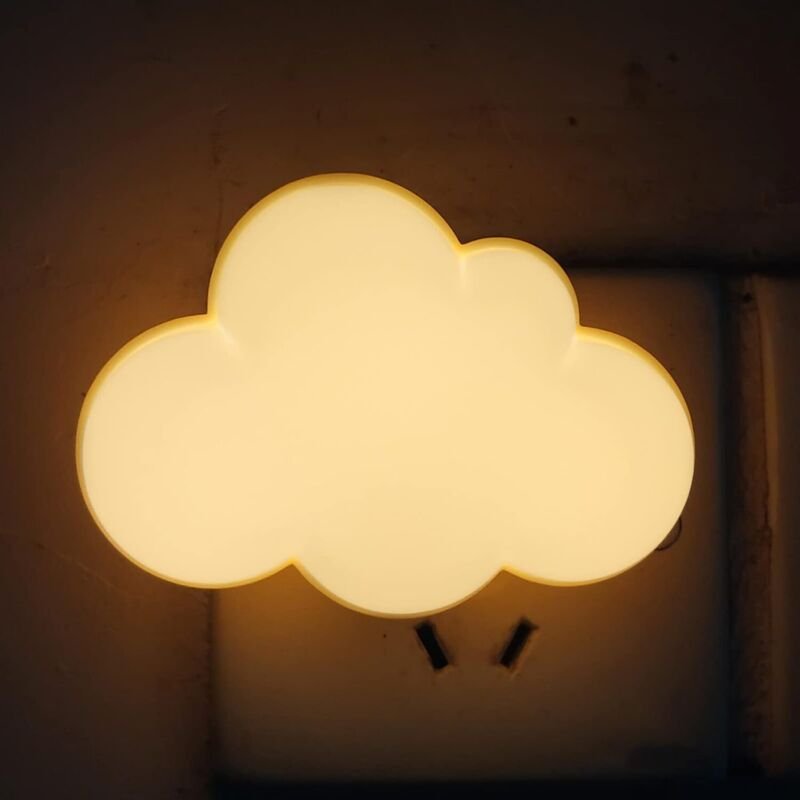 Nachtlicht für Kinder, Wolken-Nachtlampe mit Dämmerungssensor, kleine LED-Wandleuchte für Schlafzimmer, Treppenhaus, Ges...