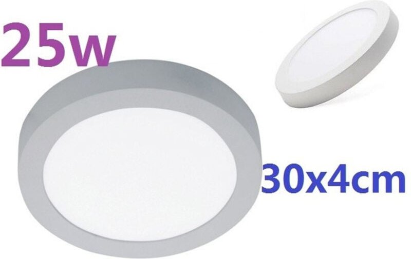 Trade Shop Traesio - Trade Shop - led-deckenleuchte quadratisch 150 led 25W leistung 250W weisses licht - Rund