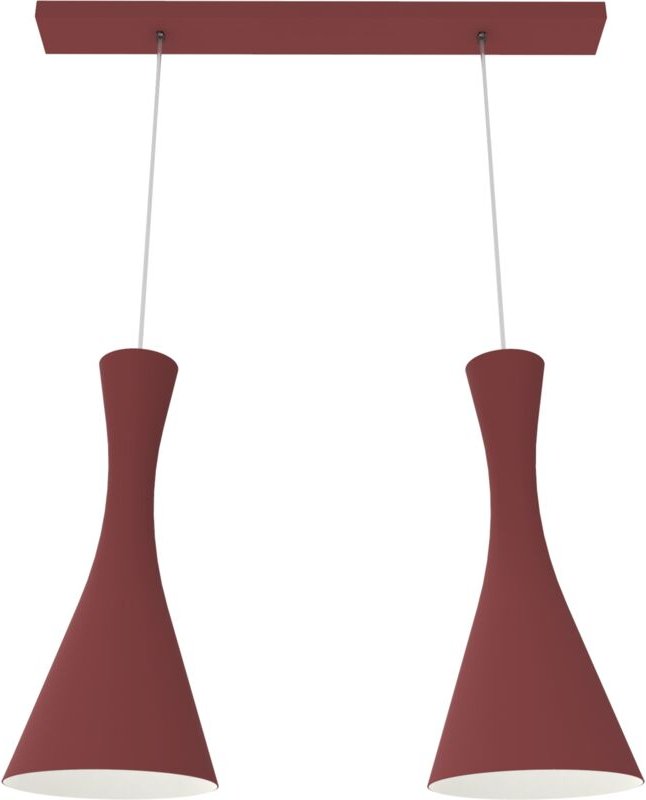 Jaqueline sospensione lineare bicolore opaco