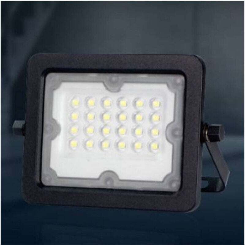 Schlankes LED-Flutlicht für den Außenbereich, Schwarz, 20 w, IP65, Licht 4000 k, 6500 k, 3000 k, Fs20w-n - -Warmweiß - -...