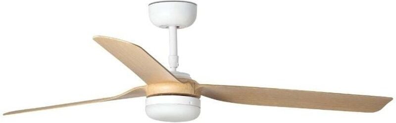 Deckenventilator mit Licht weiß/holz punt 33816-20