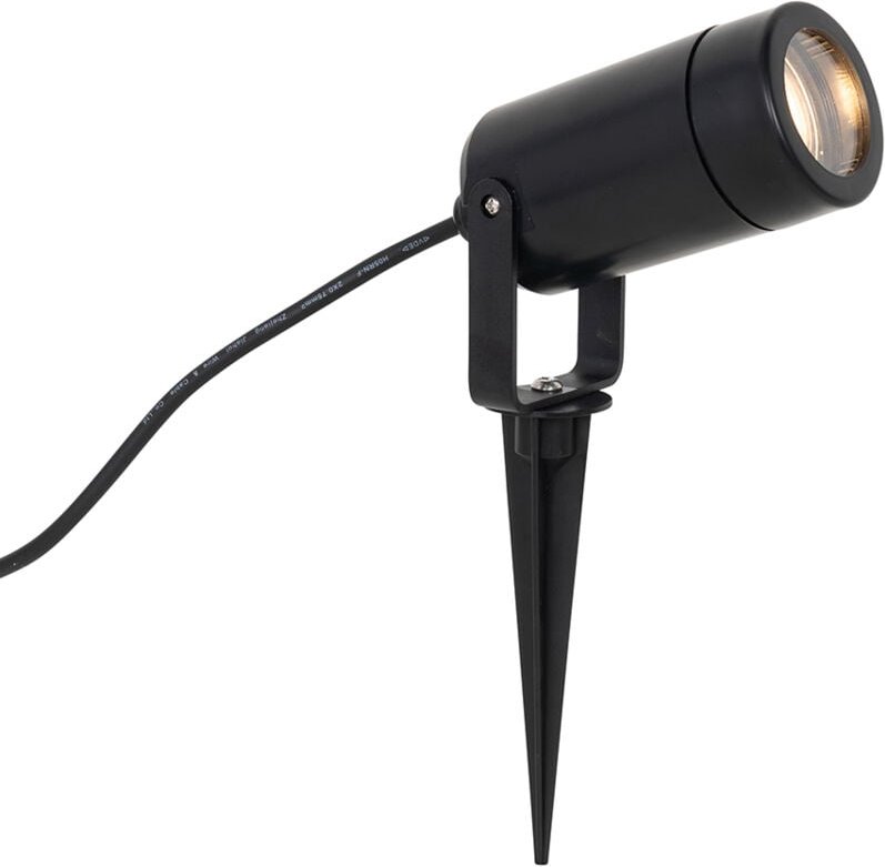Verstellbarer schwarzer Spike-Strahler IP65 - Solo Eco