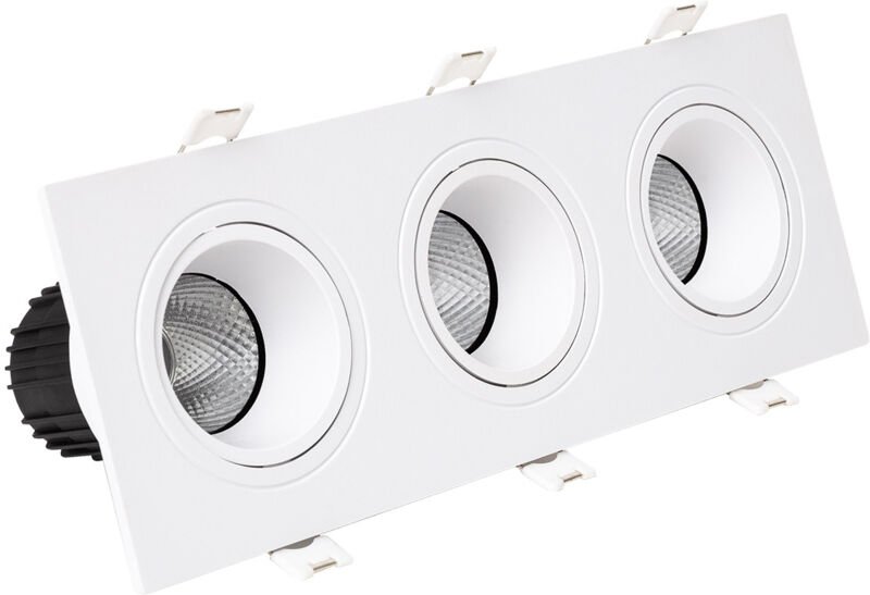 LED Downlight Quadratisch Schwenkbar 21W Schnitt 235x75 mm 2700K Weiß Warmweiß