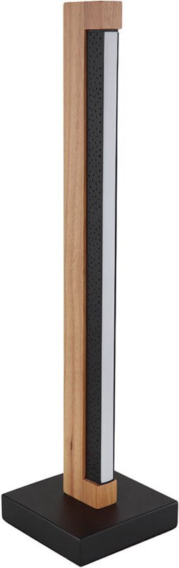 Tischlampe Tischleuchte Holzlampe Holzleuchte dunkelbraun schwarz matt 1x led