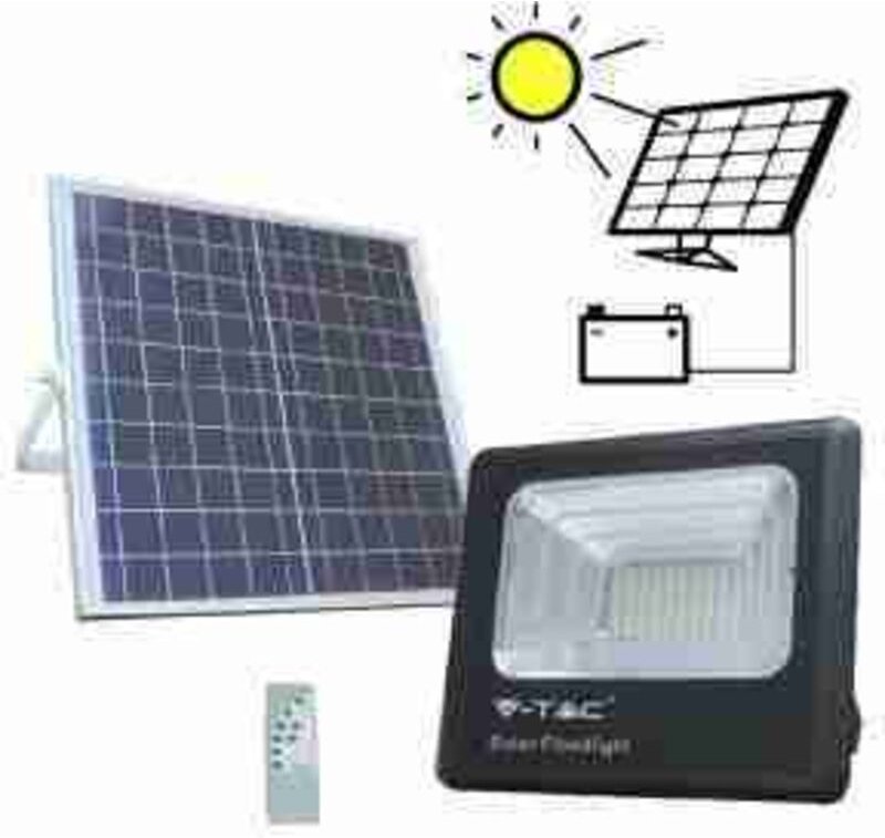 LED8575 VT-60W 14W LED Slim Magnetschienenleuchte Flutlicht 6400K Schwarz Gehäuse