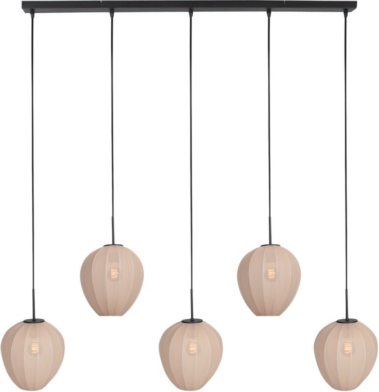 Hängeleuchte - HaloSwap - beige - leinen - große - Mexlite