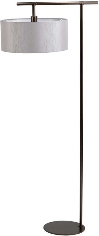 Stehlampe Stehleuchte Wohnzimmerlampe Dunkelbraun Stahl h 161,6 cm 1 Flammig