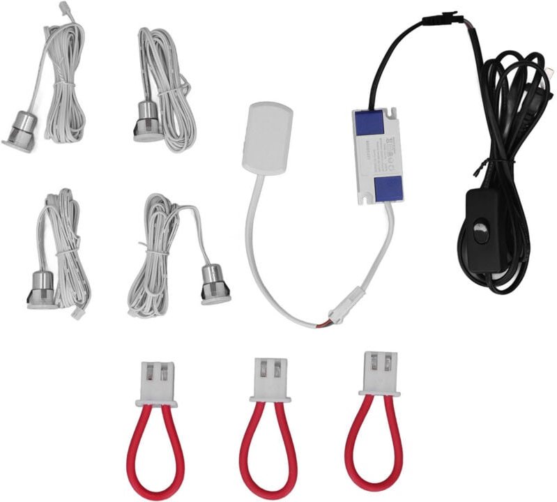 LED-Lampendimmer, 12-24V Smart RGB & W Touch Panel LED Farbwechseldimmer Smart Lampenschalter eingebaut für die Heimlich...