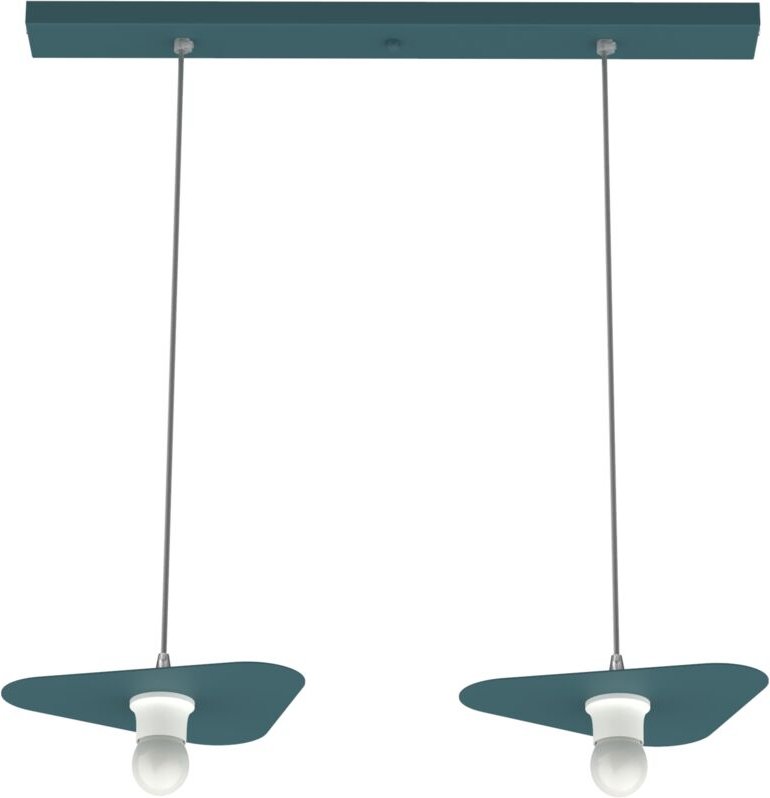 Cloud sospensione binario 2 luci monocolore opaco