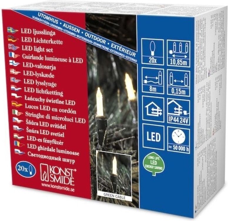 Thumbnail - Konstsmide LED Minilichterkette 13,85 m warmweiß