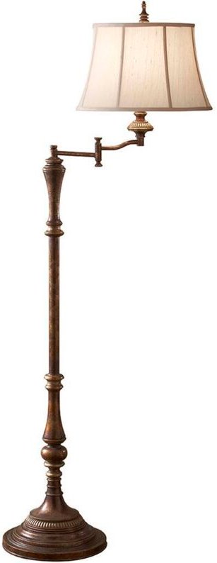 Gibson - 1 helle Stehlampe Antikbraun, E27 - Elstead