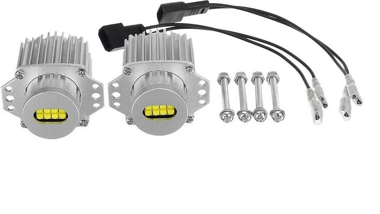 Woosien - 2 Stück Angel Eyes Canbus 80 w LED-Scheinwerfer-Markierungsglühbirnen fehlerfrei für – E90 E91 3er-Serie 2005–