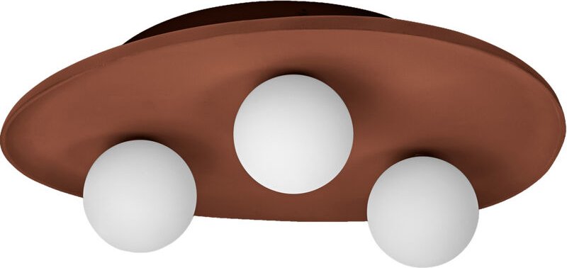 LEDVANCE DECOR Deckenleuchte Clay Nest aus Ton, mit nestförmigen Lampenkorpussen in Braun, 3-flammig, G9 Steckfassung, f...