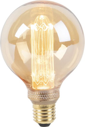 LED Lampe G95 E27 5W 1800K gelb 3-stufig dimmbar