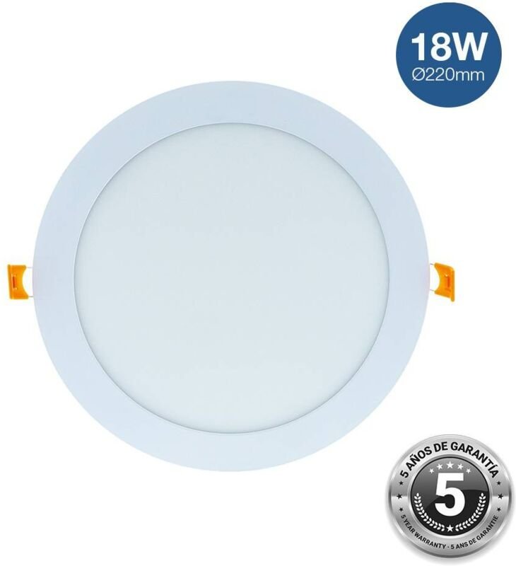 Runder LED-Einbaustrahler - 18W - Schnitt ø 205 mm - 5 Jahre