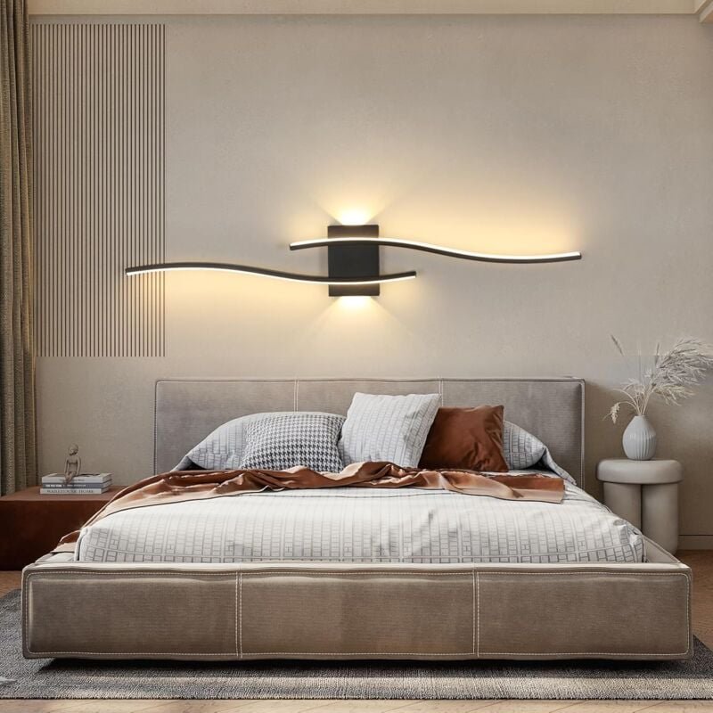 COMELY® LED-Wandleuchte für den Innenbereich, 89 cm, lange, moderne LED-Wandlampe für das Wohnzimmer, 27 W, 3037 lm, sch...