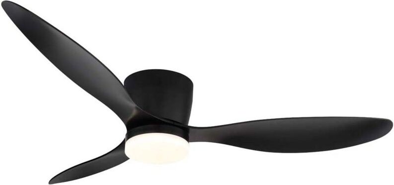 Thumbnail - Deckenventilator Ventilator Lüfter schwarz LED dimmbar Fernbedienung D 131,5 cm