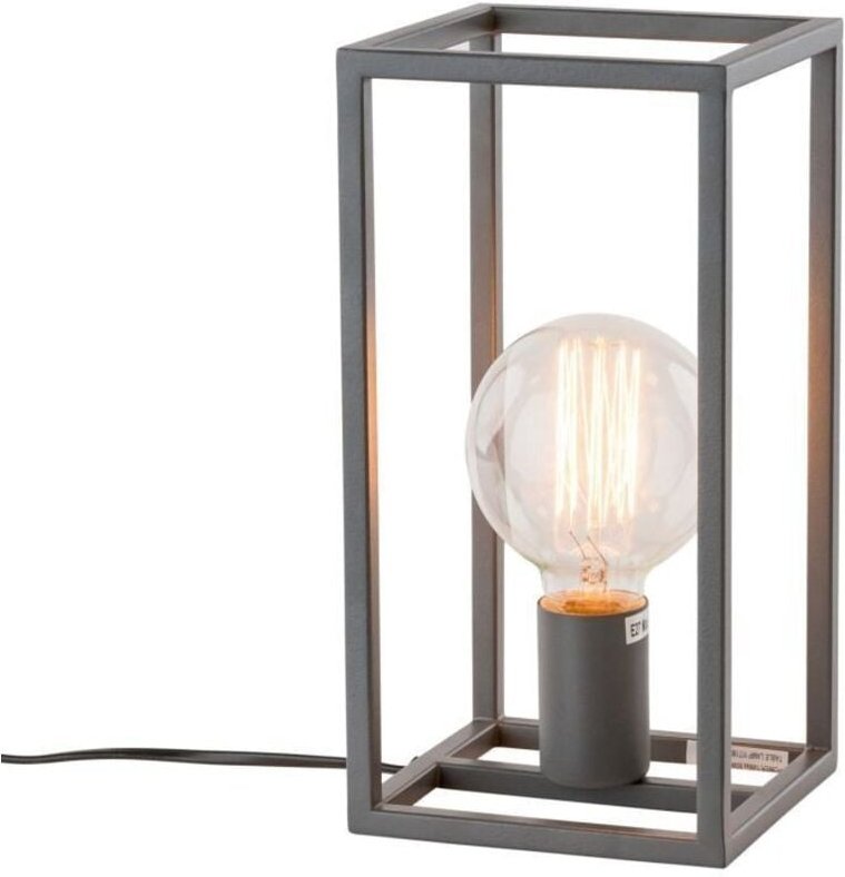 Sigalo - Industrie- und Retro-Tischlampe Grau 1 Licht, E27 - Italux