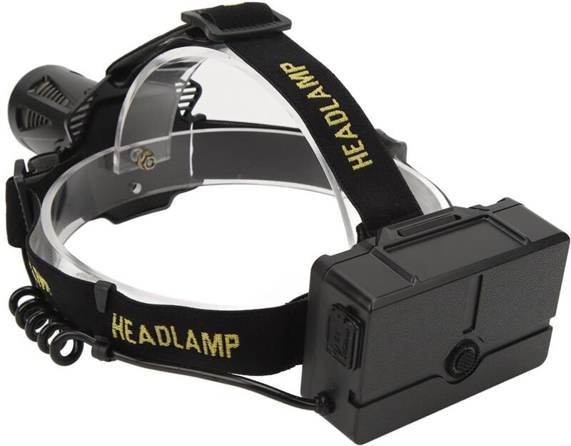 Wiederaufladbare Stirnlampe, Outdoor-Stirnlampe, USB-Ladefunktion, rutschfest, atmungsaktiv, verstellbar, IPX5 wasserdic...