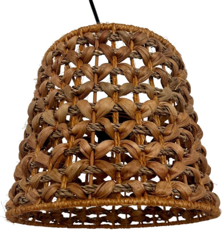 ANAFI Natur-Pendelleuchte aus geflochtenem Bast 23cm