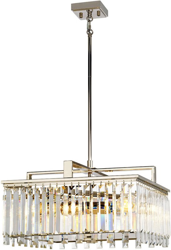 Elstead - Aries - 4 leichte große Kristallanhänger Kronleuchter