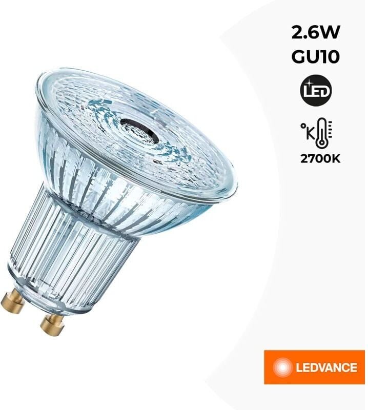 Osram - 608214 led Parathom PAR16 35 827 GU10 36DEG 2.6W 230lm
