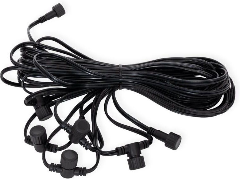 Efectoled - Verlängerungskabel EasyFit 12V 15m mit 6 Anschlüssen 15 m