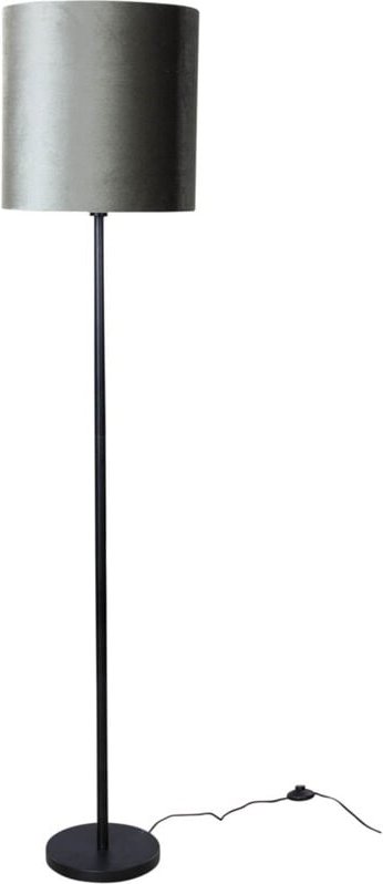 Stehleuchte Schwarz mit Grünem Samt-Schirm 40cm - Simplo