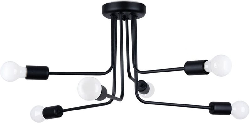 Deckenleuchte Nocturne 6 E27 Schwarz Lumilo 14.279.52