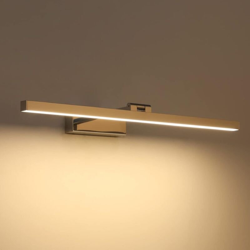 LED Badspiegelleuchte 60cm, 18W 1170 Lumen, IP44 wasserdichte Badwandleuchte 180° drehbar, Moderne Badspiegelleuchte, Wa...