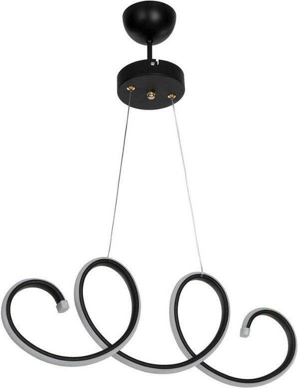 Schwarze spiralförmige Afra LED-Pendelleuchte MDL4441