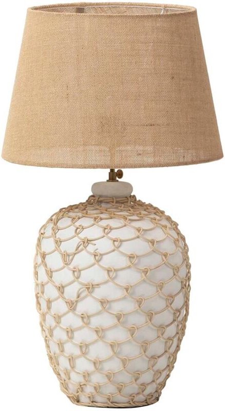 Tischlampe aus Keramikseil 40x40x70 cm
