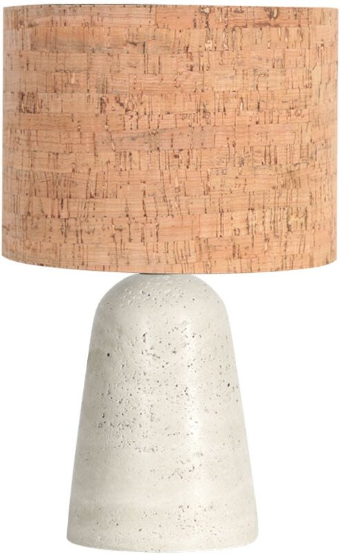 Anne Lighting - tischlampe - Travino - crème natürlich - stein