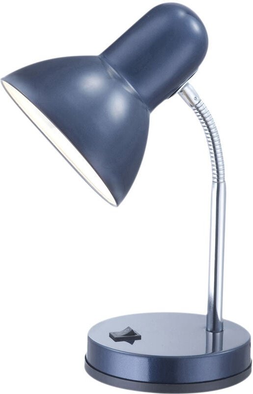 Schreibtischlampe / Tischleuchte Blau mit led, Flexrohr