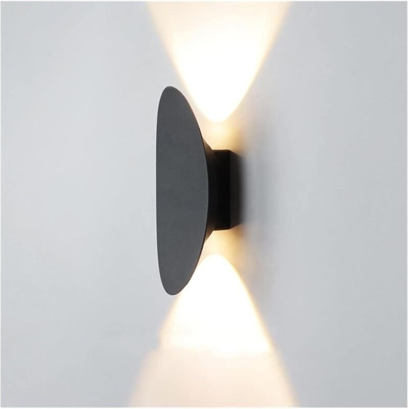 Moderne dekorative Wandleuchten, nicht flimmernd, schwarz-weiß, für Flur, Treppenhaus, Nachttisch, Leseecke, 220 V